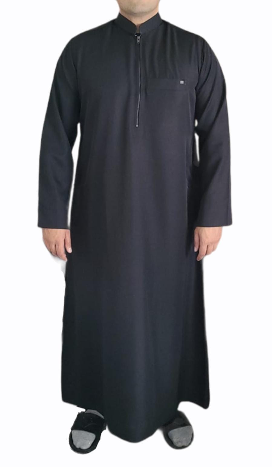 Chicago Black Half Zip Mens Jubbah